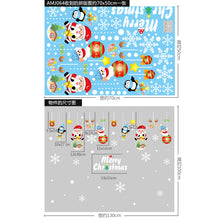 Load image into Gallery viewer, Christmas Decorative Stickers Shopping Window Decorative Santa Snowman Static Stickers