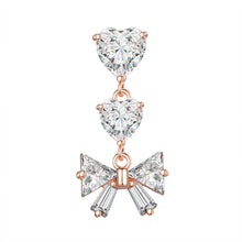 Load image into Gallery viewer, Collapsable Pole Zircon Navel Ring Navel Stud Piercing Jewelry