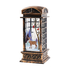Load image into Gallery viewer, Christmas Storm Lantern Candlestick Lamp Small Night Lamp Old Snowman Decoration Small Night Lamp Desktop Decoration