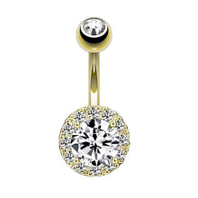 Load image into Gallery viewer, Exquisite Zircon Navel Ring Navel Stud Navel Buckle