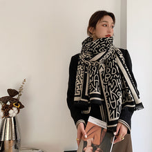 Load image into Gallery viewer, Autumn and Winter F Letter Thickened Artificial Cashmere Scarf Women's Korean Style Dongdaemun All-Matching Long Women's Shawl Scarf
