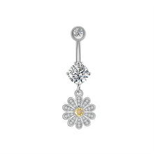 Load image into Gallery viewer, Zircon Navel Ring Navel Stud Piercing Jewelry