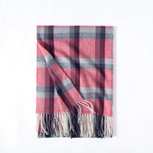 Load image into Gallery viewer, Women's Scarf Winter 2023 New Artificial Cashmere Scarf Color-Contrast Check Printed Shawl Fringe Bib