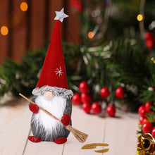 Load image into Gallery viewer, Christmas Decorative Creative Christmas Faceless Doll Standing Rudolf Santa Doll Broom Dwarf Doll