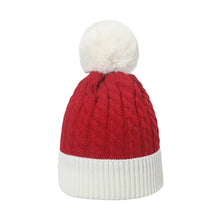 Load image into Gallery viewer, Autumn and Winter New Red and Green Color Stitching Woolen Cap Foreign Trade Festival All-Matching Knitted Hat Christmas Hat Women