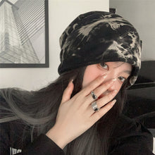 Load image into Gallery viewer, Thin Dark Tie Dye Bag Cap Cold Wind All-Matching Fashion