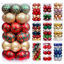Load image into Gallery viewer, Christmas Decoration Supplies 6cm Special-Shaped Electroplating Plastic Ball Painted Christmas Ball Set Ball Pendant