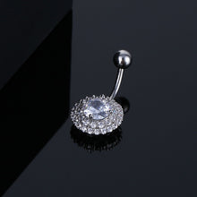 Load image into Gallery viewer, Piercing Jewelry New Pattern Shape Belly Ring Navel Stud Full Inlaid Stone