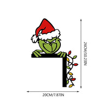Load image into Gallery viewer, Christmas Green Miracle Fighter Corner Decoration Wooden Door Corner Decoration Home Decoration