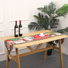 Load image into Gallery viewer, Christmas Decorations Knitted Fabric Table Runner Creative Christmas Table Runner Dining Table Santa Claus Decoration Home Dress up