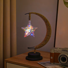 Load image into Gallery viewer, LED Decorative Light XINGX Moon-Light Lamp Apple Christmas Lights Birthday Gift Handmade Hemp Rope USB Wrought Iron Small Night Lamp