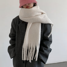 Load image into Gallery viewer, Pure Color Thickened Lengthened Scarf for Women 2023 Autumn and Winter New Korean Style Winter Student Versatile Shawl Scarf Pink