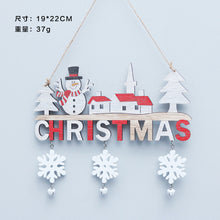 Load image into Gallery viewer, Christmas Decorations Creative Christmas Pendant Home Restaurant Christmas Wooden Crafts Door Hanging
