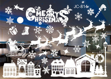 Load image into Gallery viewer, Christmas Decorations Colorful Christmas Window Stickers White Snowflake Wall Stickers Window Dressing Seamless Window Stickers