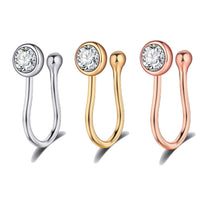 Load image into Gallery viewer, Model Nasal Splint Nose Stud Piercing Jewelry
