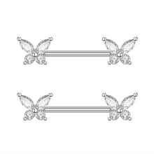Load image into Gallery viewer, Jewelry Zircon Nipple Ring Adhesive Nail Piercing