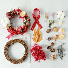 Load image into Gallery viewer, Christmas DIY Garland Vine Ring Handmade Material Package Holiday Activity Salon Member Gift
