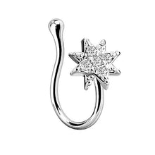 Load image into Gallery viewer, Piercing Jewelry Fashion Exquisite AA Zircon Heart-Shaped Nose Stud Nasal Splint Ear Clip Nose Ring