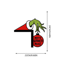 Load image into Gallery viewer, Christmas Green Miracle Fighter Corner Decoration Wooden Door Corner Decoration Home Decoration
