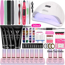 Load image into Gallery viewer, Gel Polish Set Nail kit Beginner Manicure Set Full Set Beginner 15ml UV Polish European and American Manicure Set