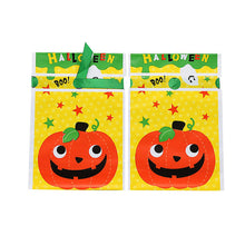 Load image into Gallery viewer, 50 Pcs/set Halloween Ribbon Drawstring Bag Candy Bag Gift Bag Drawstring Bag Hand Gift Snowflake Crisp Snack Packaging Bag