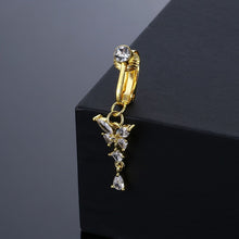 Load image into Gallery viewer, Butterfly Navel Stud Fake Belly Ring TK Fire No Piercing Sexy Navel