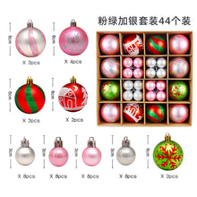 Load image into Gallery viewer, Christmas Decoration 6cm Electroplating Ball Plastic Ball Shaped Painted Christmas Ball Gift Christmas Tree Pendant