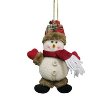 Load image into Gallery viewer, 2pcs Christmas Decorations Old Man Snowman Elk Christmas Gift Small Pendant Plush Doll Christmas Tree Pendant Supplies