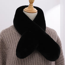 Load image into Gallery viewer, Winter Fashion All-Match Imitate Rex Rabbit Fur Plush Scarf Female Korean Cross Warm Imitation Mink