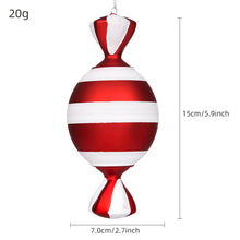 Load image into Gallery viewer, PVC Painted Sequins Candy Pendant 16cm Christmas Tree Decoration Party Gathering Arrange Hangings