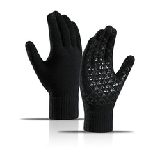 Load image into Gallery viewer, Thickened Touch Screen Knitted Winter Gloves Riding Cold-Proof Non-Slip Offset Printing Gloves