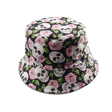 Load image into Gallery viewer, Skull printed bucket hat for outdoor sunshine hunting camping fishing men and women general cap