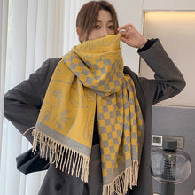 Load image into Gallery viewer, 2023 Winter New Artificial Cashmere Scarf F Letter All-Matching Long Tassel Shawl Fashion Thickened Scarf