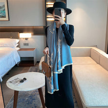 Load image into Gallery viewer, 2023 Autumn and Winter New European and American Famous H Letter Artificial Cashmere Scarf Women's Air-Conditioned Room Outdoor Decoration Long Wrap
