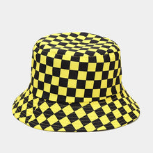 Load image into Gallery viewer, INS Plaid Element Bucket Hat Summer Outdoor Reversible Fisherman Hat Suitable for Men and Women Outdoor Sunshade Alpine Cap