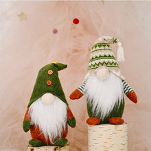 Load image into Gallery viewer, New Christmas Faceless Elderly Elf Doll European and American Green Style Decoration Christmas Ornaments