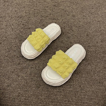 Load image into Gallery viewer, Classic Style Sandals Women's Outdoor Wear Spring and Summer Dissolved Thick Bottom Fashion One-Shaped Beach Slippers