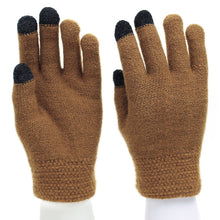 Load image into Gallery viewer, Autumn and Winter New Unisex Fashion Finger Thermal Touch Screen Gloves Daily Casual Woolen Yarn Knitted Gloves