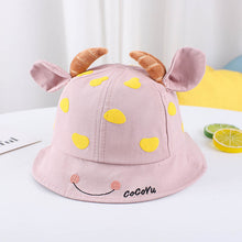 Load image into Gallery viewer, 1-3 Years Old Children Love Horn Bucket Hat Boys and Girls Sun Hat