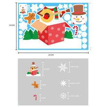 Load image into Gallery viewer, Christmas Decorations Glass Electrostatic Sticker Christmas Party Decoration Snowflake Window Stickers Christmas Hanging Ball Bell Stickers