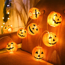 Load image into Gallery viewer, Christmas LED Pumpkin Blow Lighting Chain Halloween Ghost Easter Bar Layout Haunted House Pendant Ornament Lights