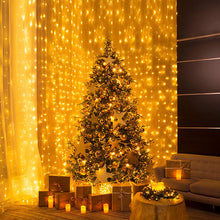 Load image into Gallery viewer, Christmas LED Curtain Light Festival Ornamental Festoon Lamp 3*3 M 300-Head Ice Strip Lights Colored Lights String Flashing Light
