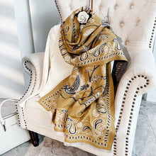 Load image into Gallery viewer, Women's Scarf Shawl Outer Match Winter Office Nap Blanket Cheongsam Blanket Cashmere-like Tassel Warm Scarf