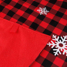 Load image into Gallery viewer, Plaid Christmas-Tree Skirt Black and Red Party Creative Christmas Decorative Tree Bottom Plush Skirt