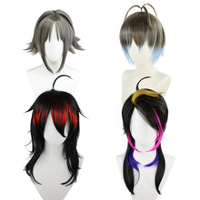 Load image into Gallery viewer, Virtual Anchor Rainbow Club Wig Vloubermysta Vox Highlight Gradient Cos Wig Silicone Simulation Scalp