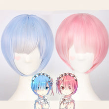 Load image into Gallery viewer, Otherworld Life REM Remram Maid Twin Cosplay Wig from Scratch