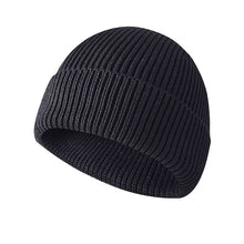 Load image into Gallery viewer, Men's Knitted Hat Acrylic and Cotton Knitted Hat Flanging Winter Outdoors Warm Hat Couple Knitted Hat