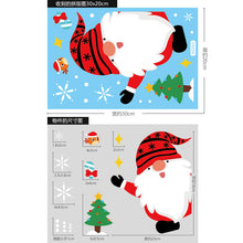 Load image into Gallery viewer, Christmas Decorations Amazon Santa Elk Static Sticker Christmas Mall Vitrine Decoration