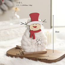 Load image into Gallery viewer, Christmas Gift Decoration Wooden Wool Felt Cute Santa Claus Christmas Tree Desktop Decoration Kids Gift
