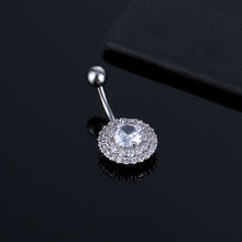 Load image into Gallery viewer, Piercing Jewelry New Pattern Shape Belly Ring Navel Stud Full Inlaid Stone